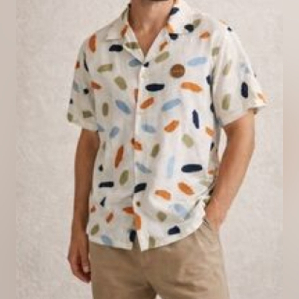Stylish Multicolor Patterned Casual Shirt 100% Cotton